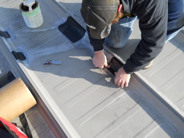 Герметизация фальцевой кровли